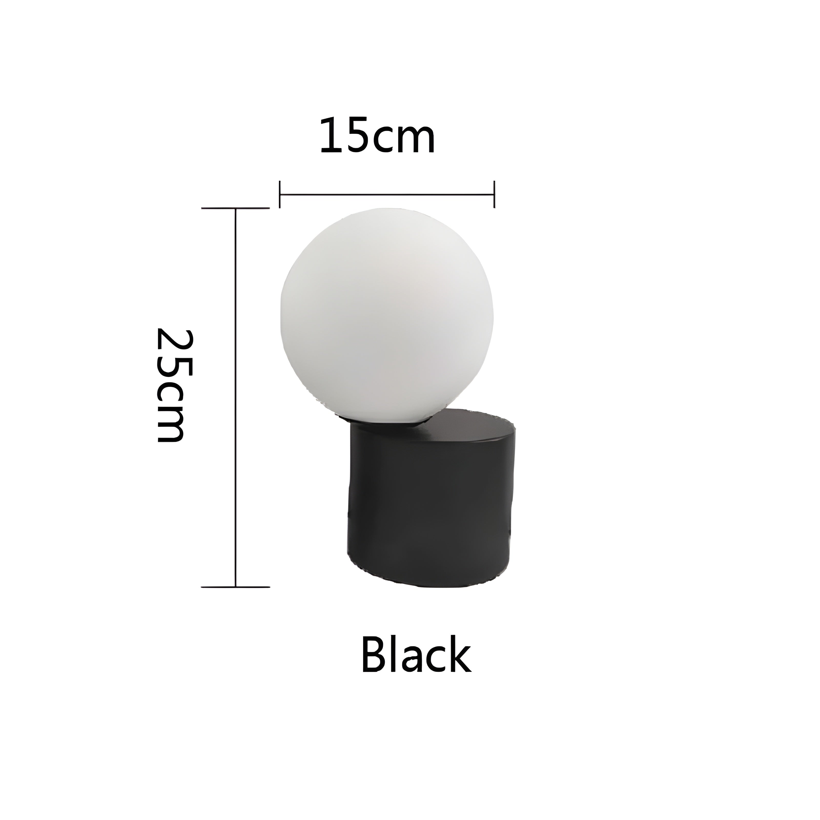 GlowSphere Light – Modern Glasboll Bordslampa