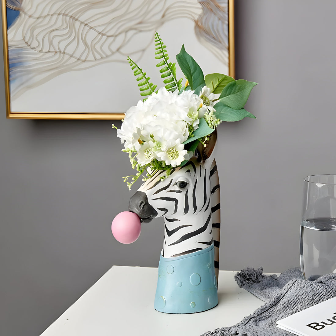 Animal dekorativ vas – Kreativ design med bubbelutseende
