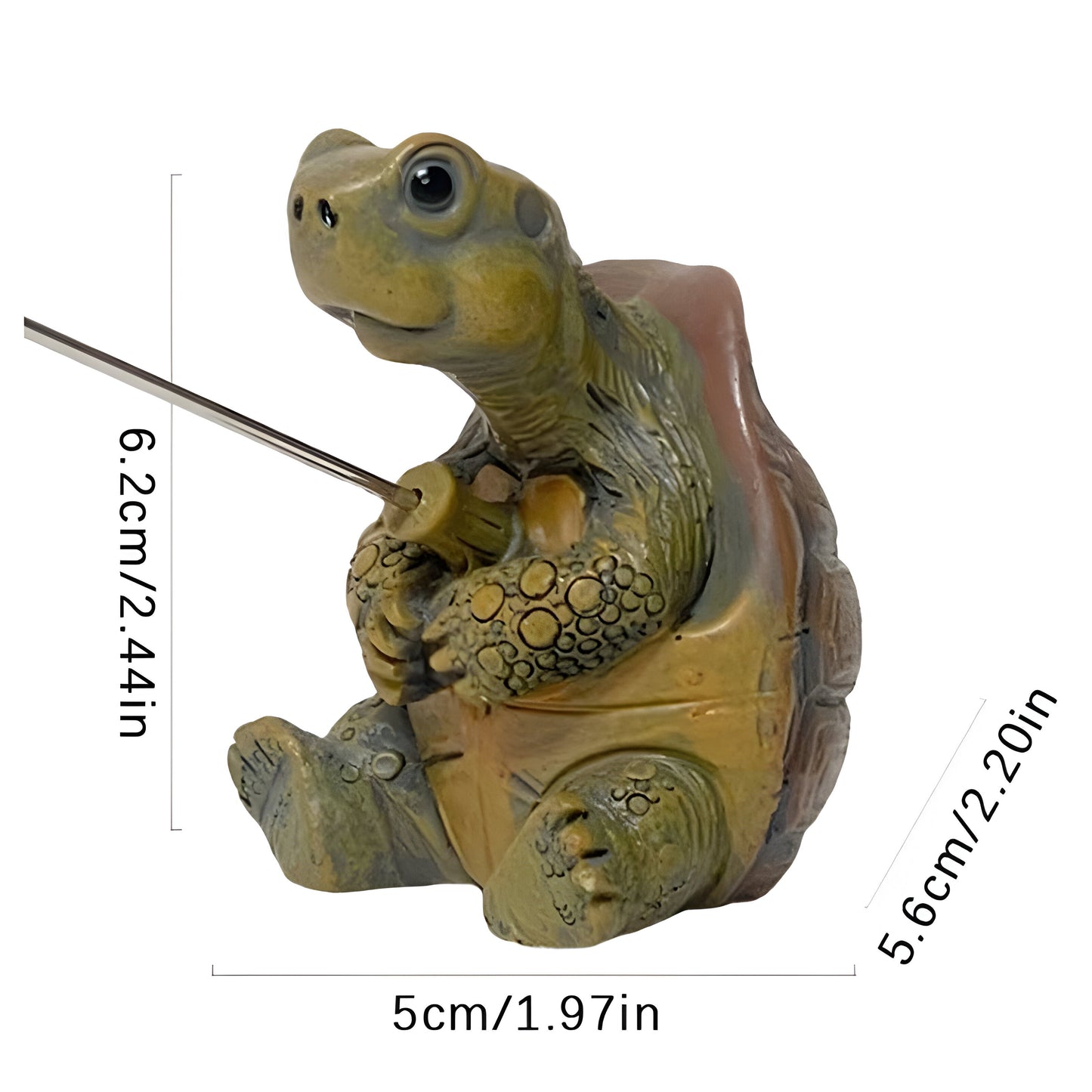 TurtleTide Staty - Dekorativ Sköldpadda Trädgårdsstaty