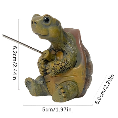 TurtleTide Staty - Dekorativ Sköldpadda Trädgårdsstaty