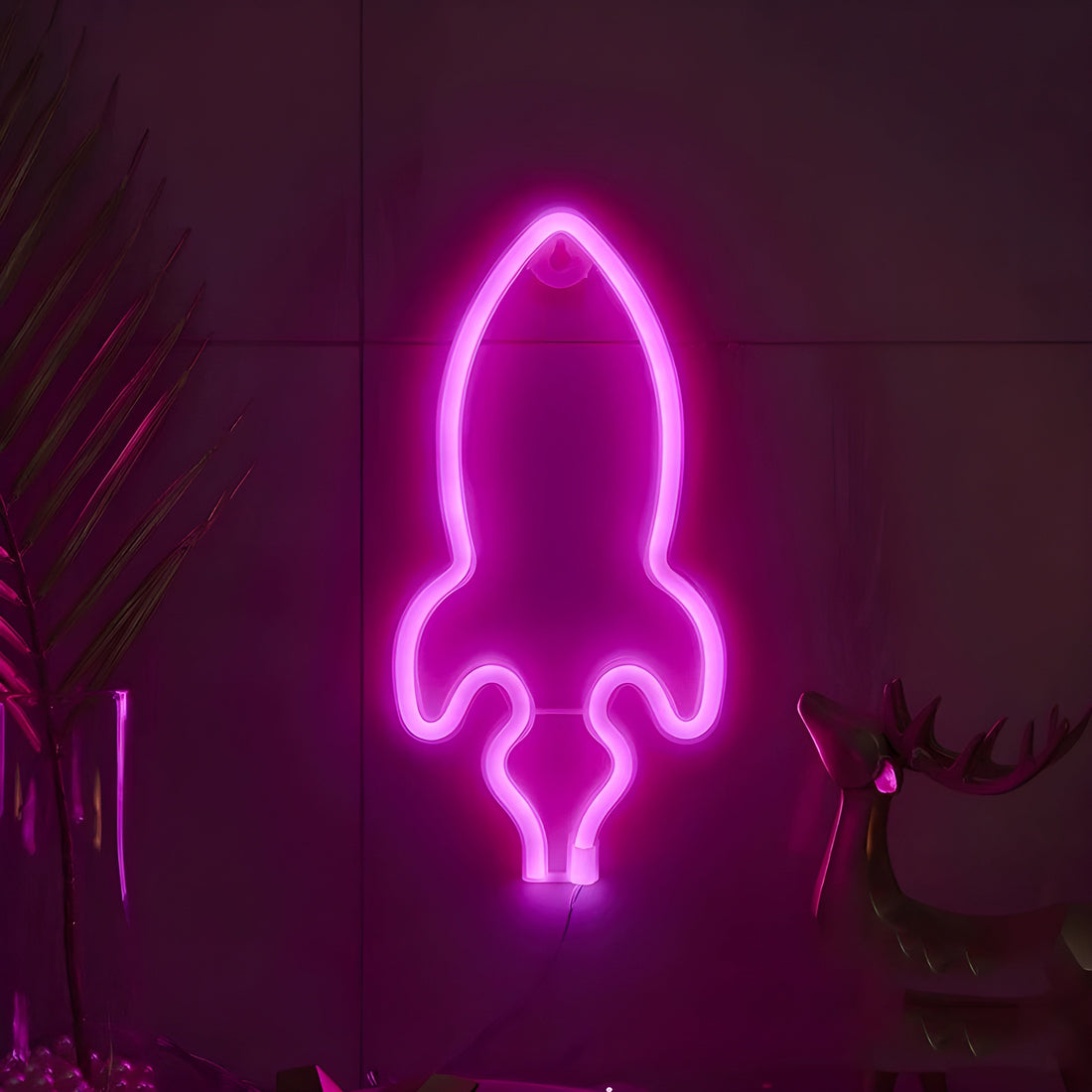 SpaceGlow Ljus - Dekorativ Neon Party LED Vägglampa