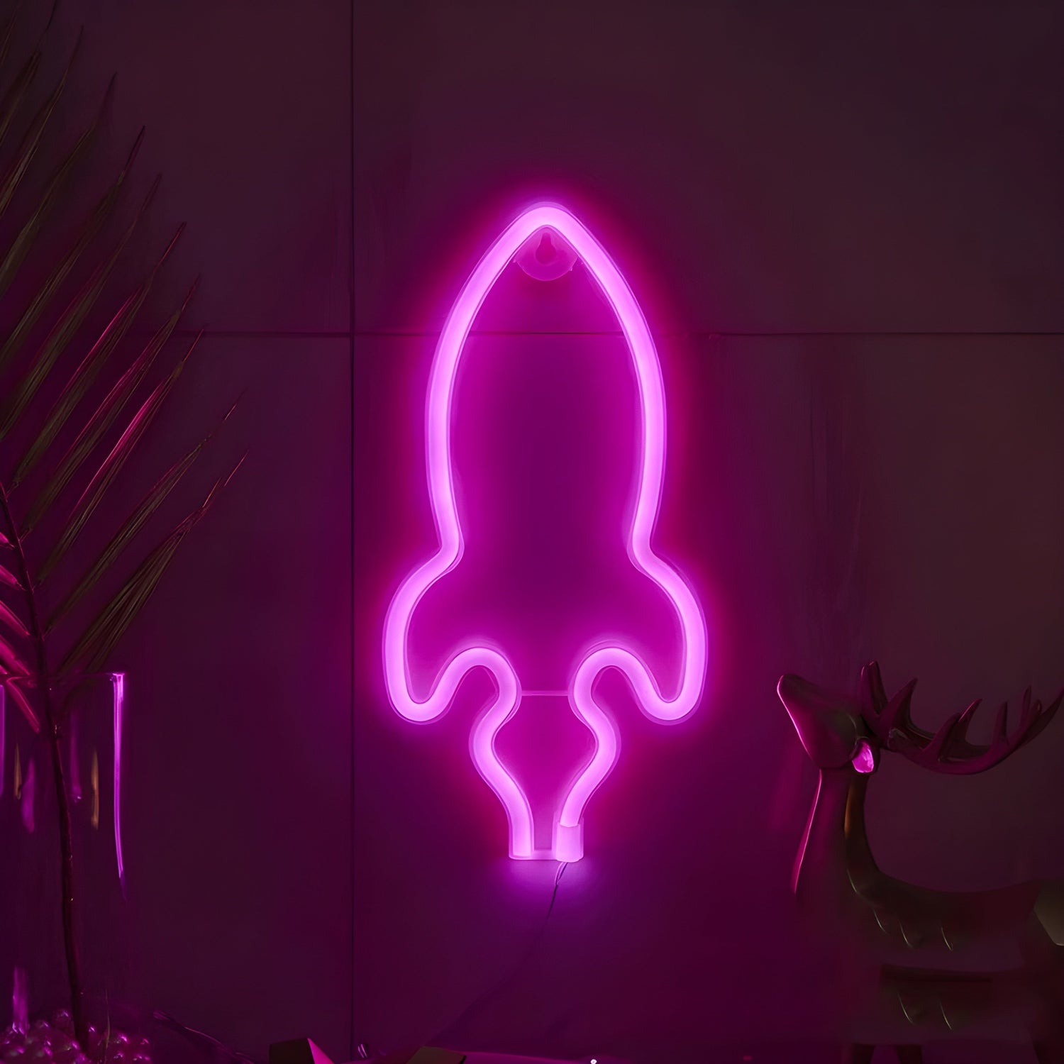 SpaceGlow Ljus - Dekorativ Neon Party LED Vägglampa