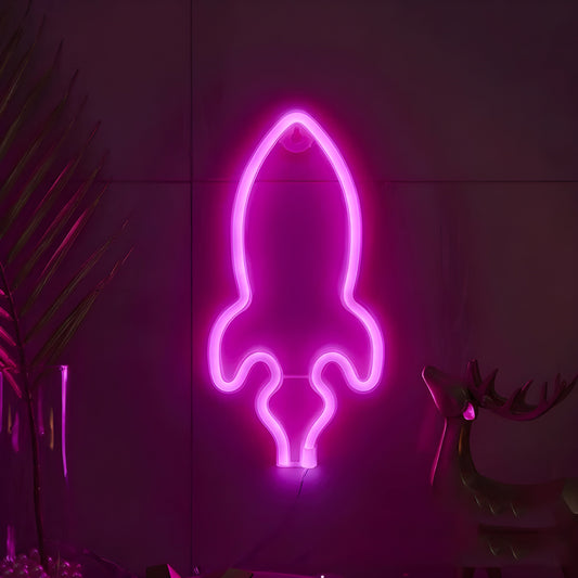 SpaceGlow Ljus - Dekorativ Neon Party LED Vägglampa