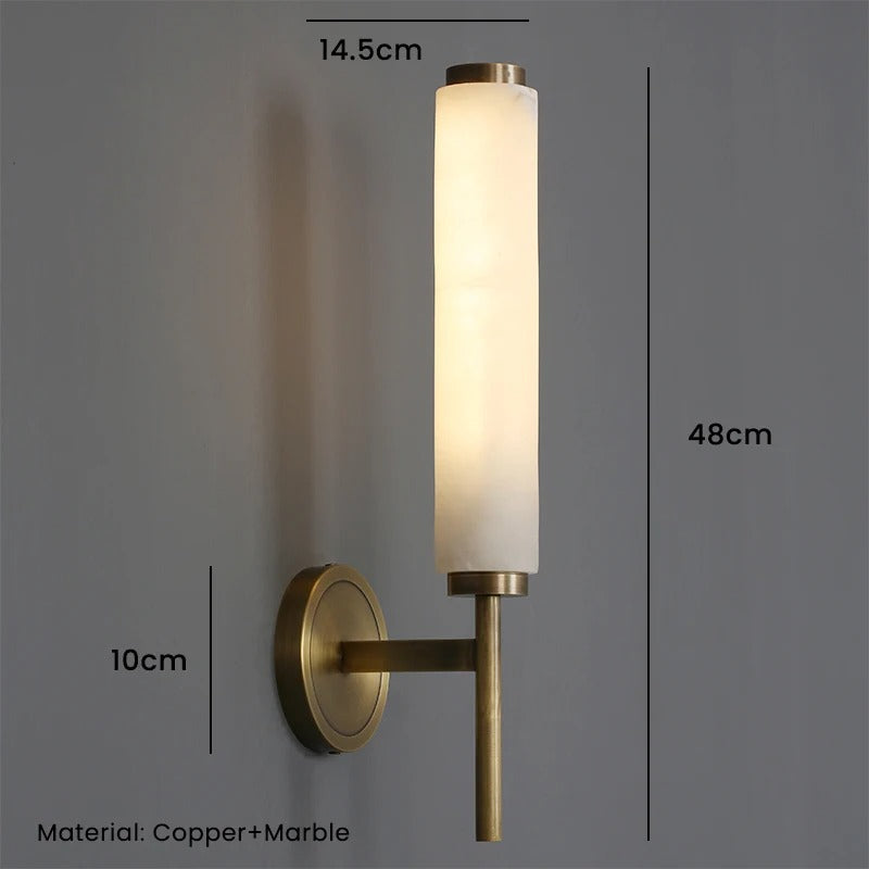 Modern marmor vägglampa