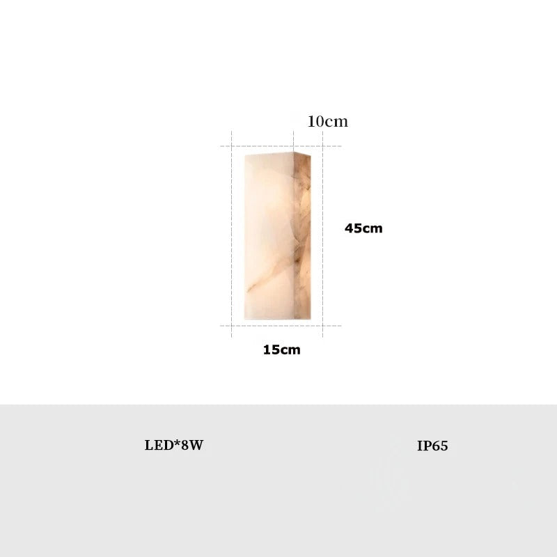 Marmor Utomhus Vägglampa