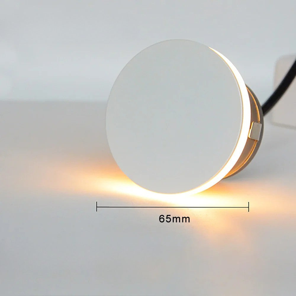 Rund LED Stegljus – Vattentåligt &amp; Installationsbart | För Inomhus- och Utomhusbruk