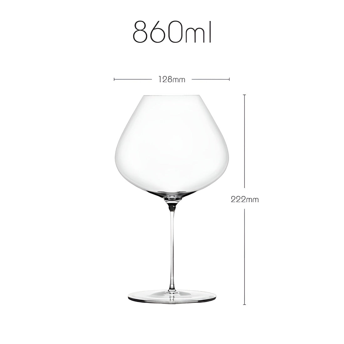 Bordeaux-vinkupa av kristall – Handgjord &amp; Aromaförstärkande | Extra tunn