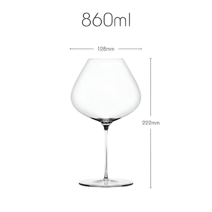 Bordeaux-vinkupa av kristall – Handgjord &amp; Aromaförstärkande | Extra tunn