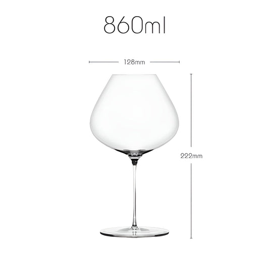 Bordeaux-vinkupa av kristall – Handgjord & Aromaförstärkande | Extra tunn