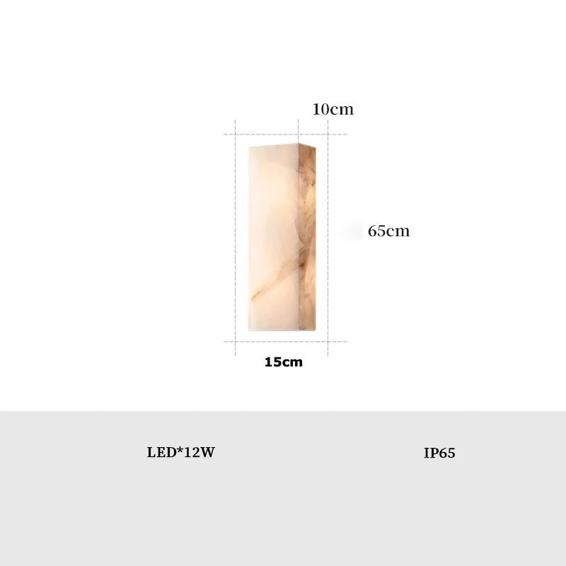 Marmor Utomhus Vägglampa