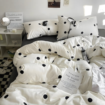 PureLoom Sängkläder Set - Modernt hudvänligt sängkläder set (1 täcke + 1 lakan + 2 örngott)