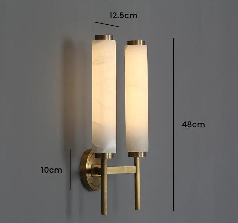 Modern marmor vägglampa