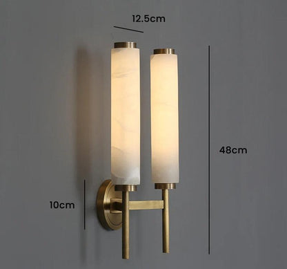Modern marmor vägglampa