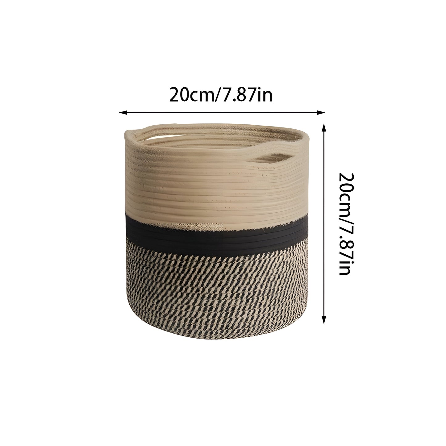 CottonCraft Korg - Fällbar Flätad Seilkorg