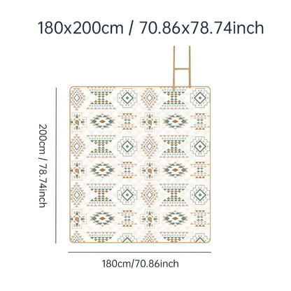 Picknickfilt med rutigt mönster – Vattentålig &amp; Fällbar | Idealisk för Park, Strand &amp; Camping