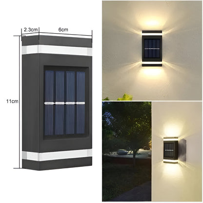 AuraSolar Light - Vattentät soldriven vägglampa