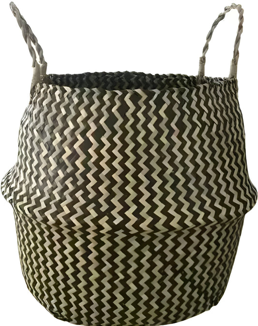 EcoHaven Korg - Fällbar Handgjord Rattan Vävd Blomkorg