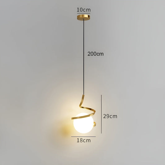 ShineSphere Ljus - Nordisk LED Pendellampa för Taket