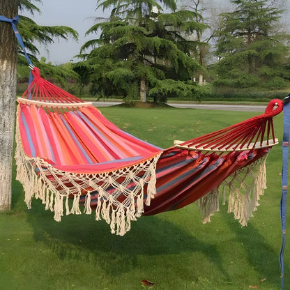 Svinghängmat – Fällbar, Mjuk och Perfekt för Inomhus- och Utomhusbruk