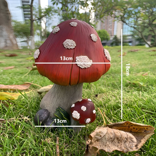 TerraShroom Dekor - Kreativ Svamp Trädgårdsdekoration för Utomhus