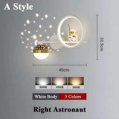 AstroGlow Lampa - Modern Barn Stjärnhimmel Projektor LED Vägglampa