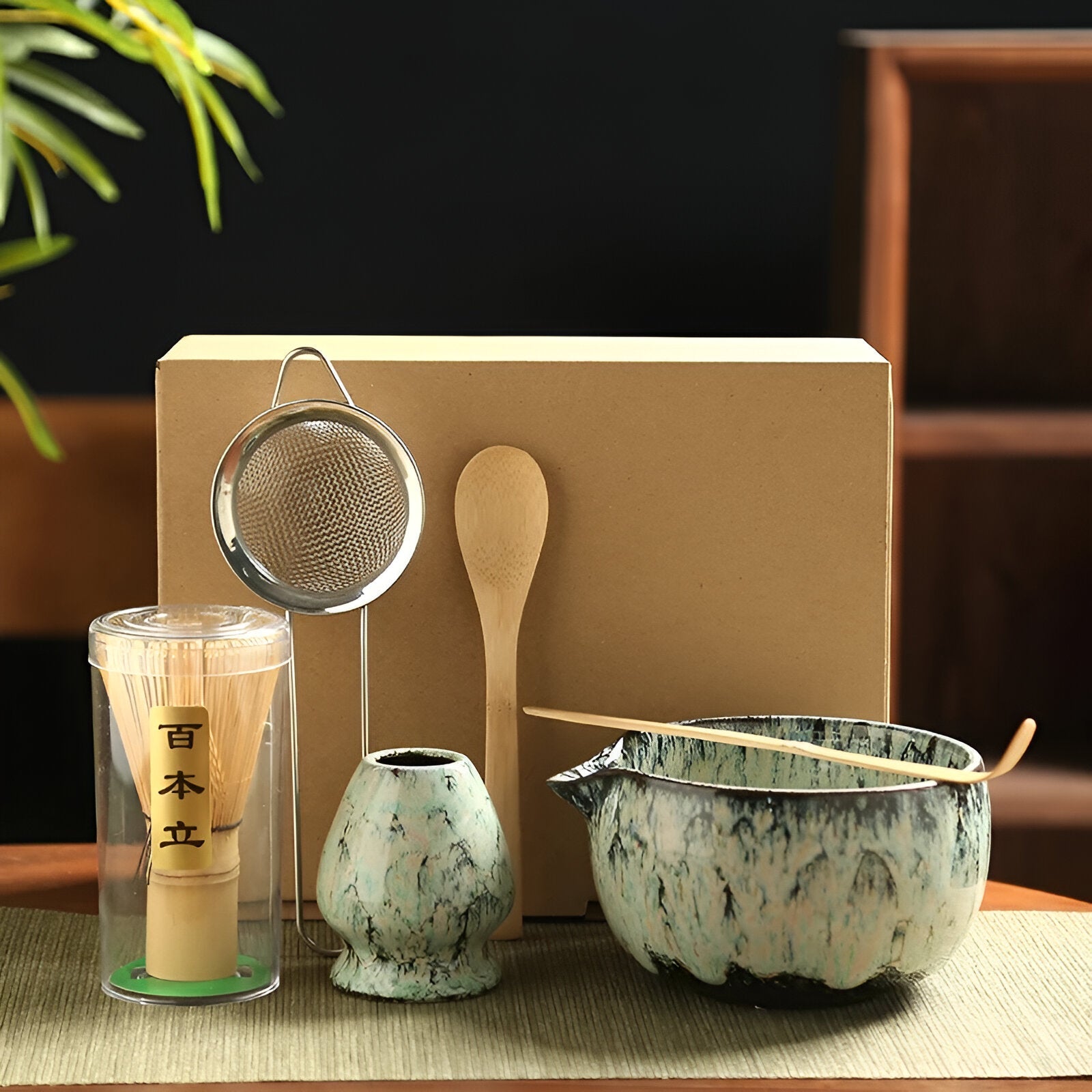 Matcha-te-set – 6-delat tillbehör för traditionell beredning | Hög kvalitet och autentisk