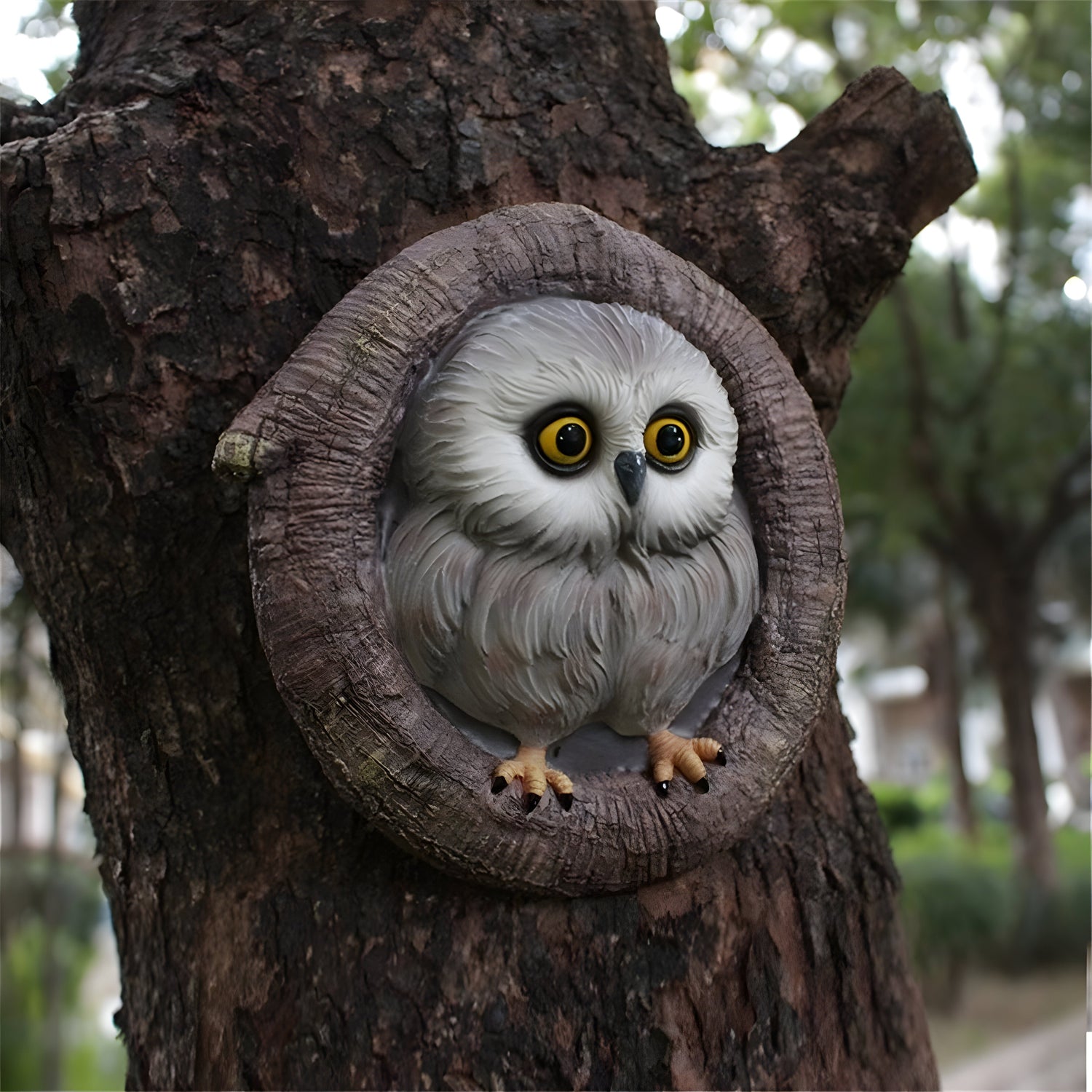 MysticOwl Ornament – Dekorativ Ugglestaty i Resin