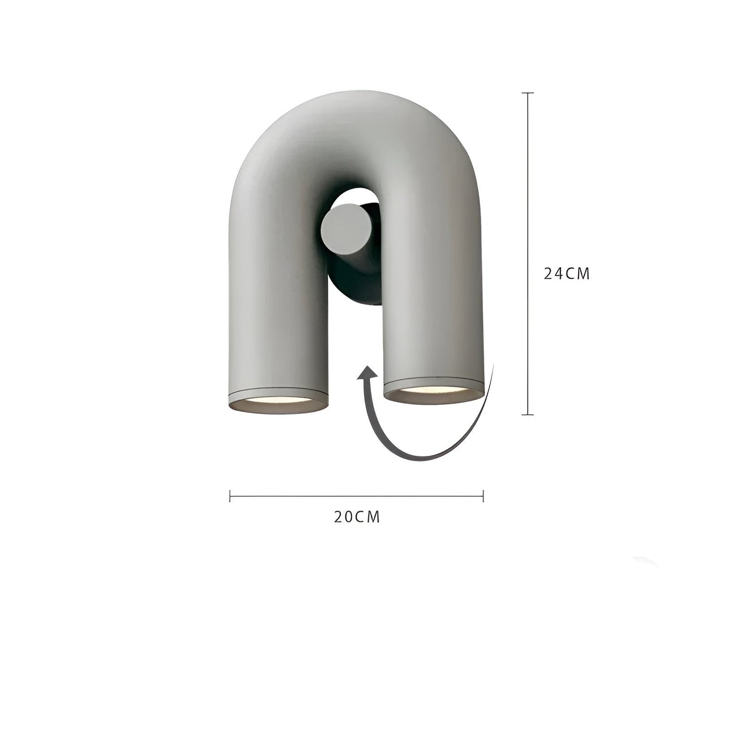 LuxeWave Light – Modern LED U-formad vägglampa