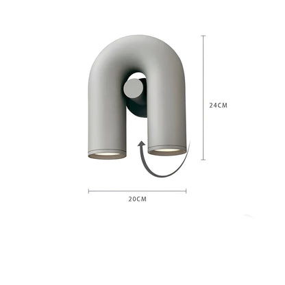 LuxeWave Light – Modern LED U-formad vägglampa