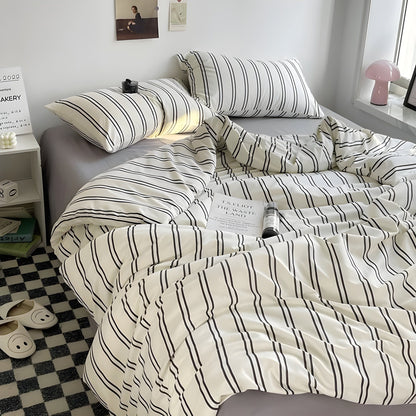 PureLoom Sängkläder Set - Modernt hudvänligt sängkläder set (1 täcke + 1 lakan + 2 örngott)