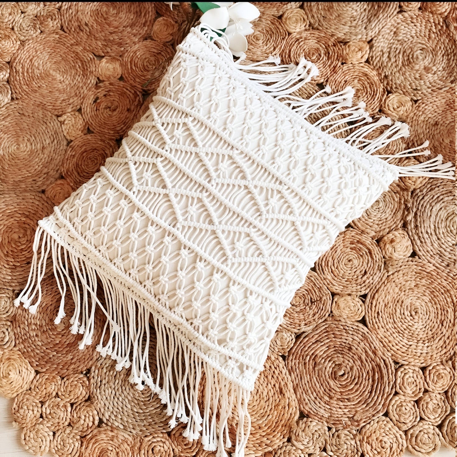 LushWeave Cover - Handgjord bohemisk kuddfodral