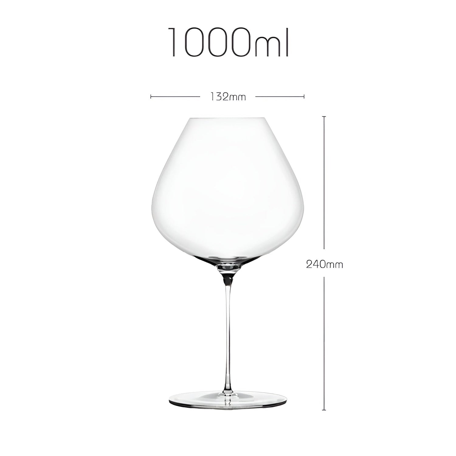 Bordeaux-vinkupa av kristall – Handgjord &amp; Aromaförstärkande | Extra tunn