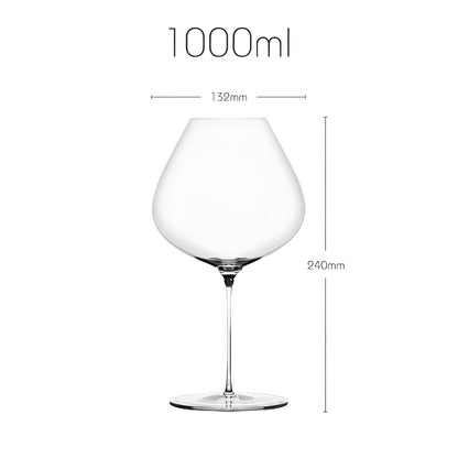 Bordeaux-vinkupa av kristall – Handgjord &amp; Aromaförstärkande | Extra tunn