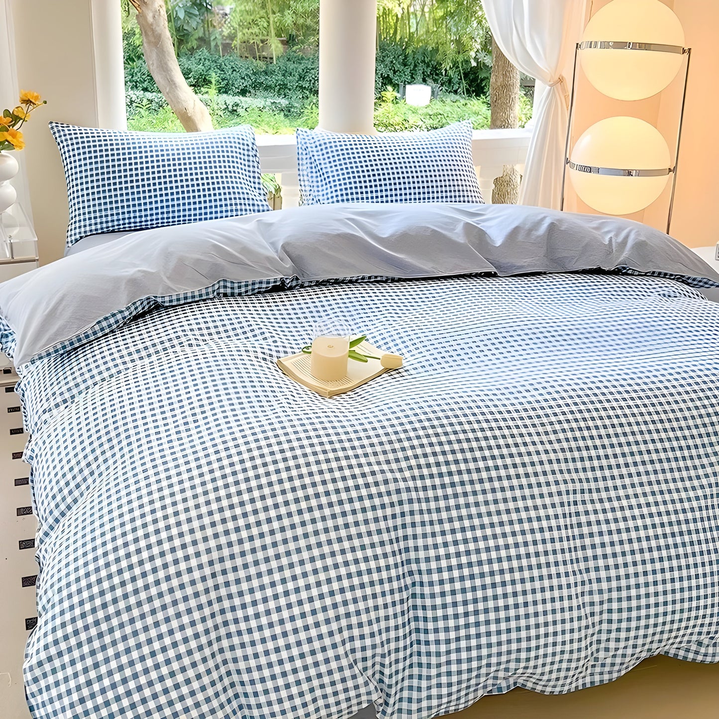 CheckeredDream sängklädesset - Avslappnad rutig sängklädesset