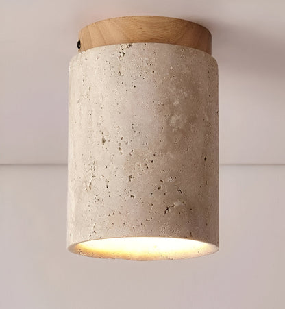 Marmor &amp; Trä Inbyggd Spotlight för Elegant Belysning