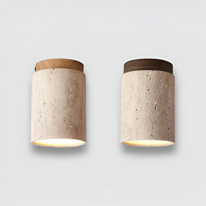 Marmor &amp; Trä Inbyggd Spotlight för Elegant Belysning