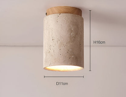 Marmor &amp; Trä Inbyggd Spotlight för Elegant Belysning