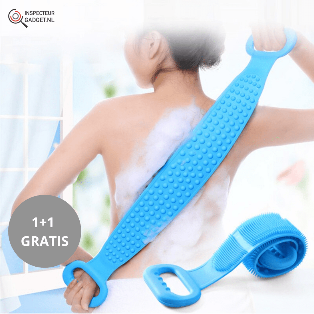 Massageborste Pro - Peeling-silikon-kroppsskrubba för strålande hud