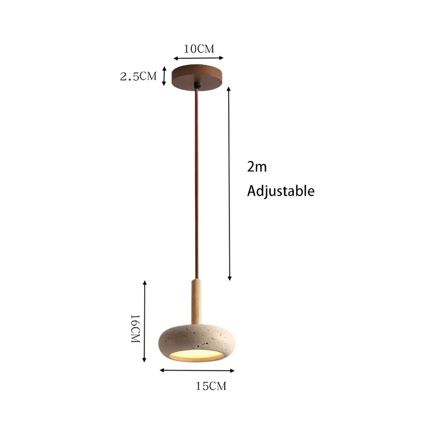 HaloStone Glow - LED Retro Stein Wabi Sabi Japansk Taklampa