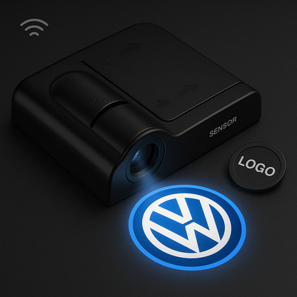 Biltillbehör LED Dörrlampa Projektor