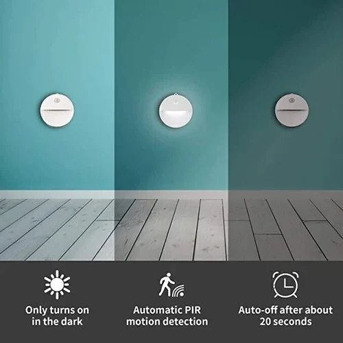 LumaLite™ | USB-uppladdningsbara Rörelsesensor LED Lampor (Set om 3)