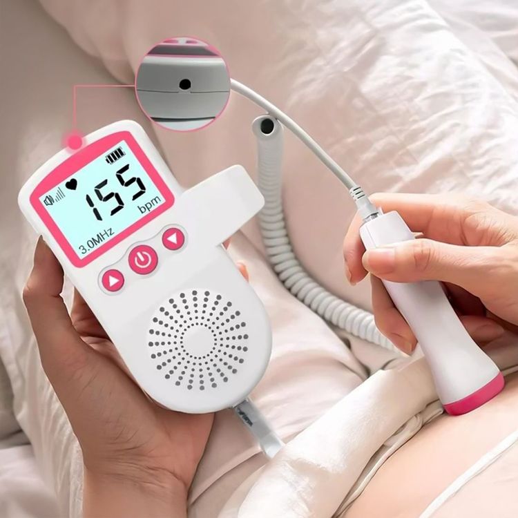Fetal Doppler hjärtfrekvensmonitor med LCD-display
