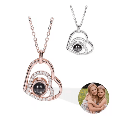 MEMORIA – Individuell foto-projektionskedja med hjärtanhängare