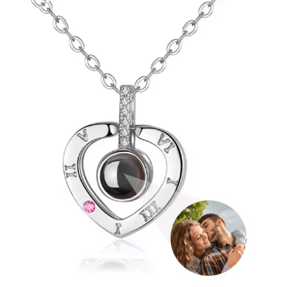 MEMORIA – Individuell foto-projektionskedja med hjärtanhängare