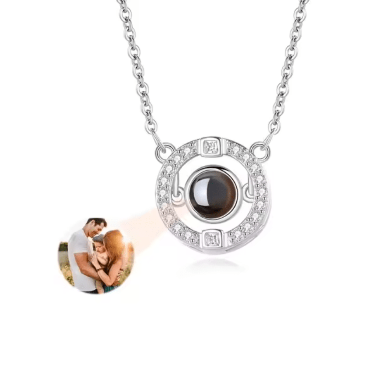 MEMORIA – Individuell foto-projektionskedja med hjärtanhängare