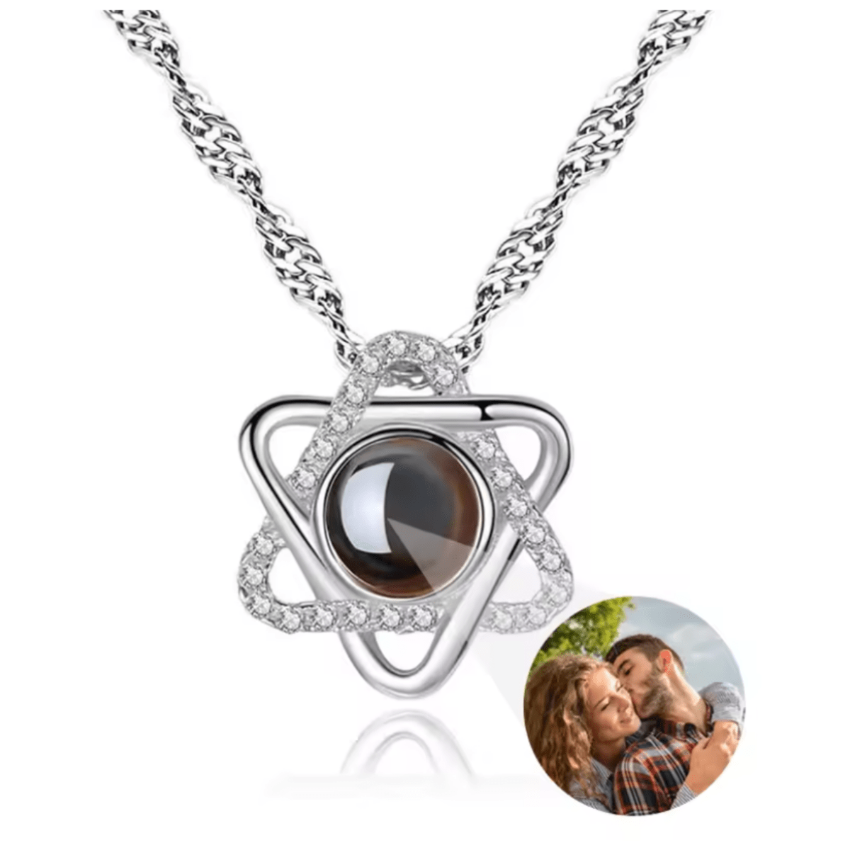 MEMORIA – Individuell foto-projektionskedja med hjärtanhängare