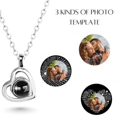 MEMORIA – Individuell foto-projektionskedja med hjärtanhängare