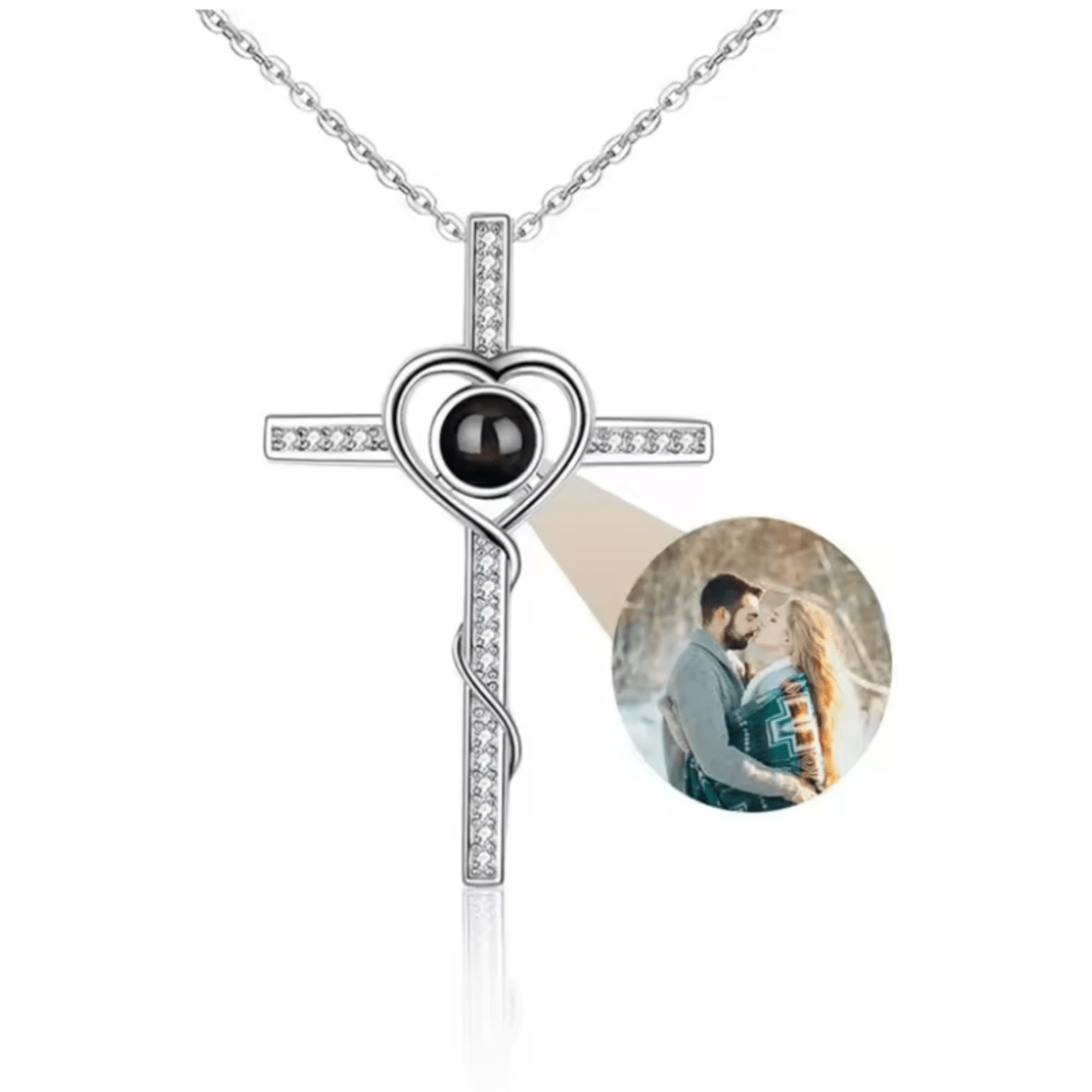 MEMORIA – Individuell foto-projektionskedja med hjärtanhängare