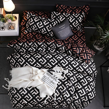 PlushDream Beddings - Lyxiga svarta sängkläder