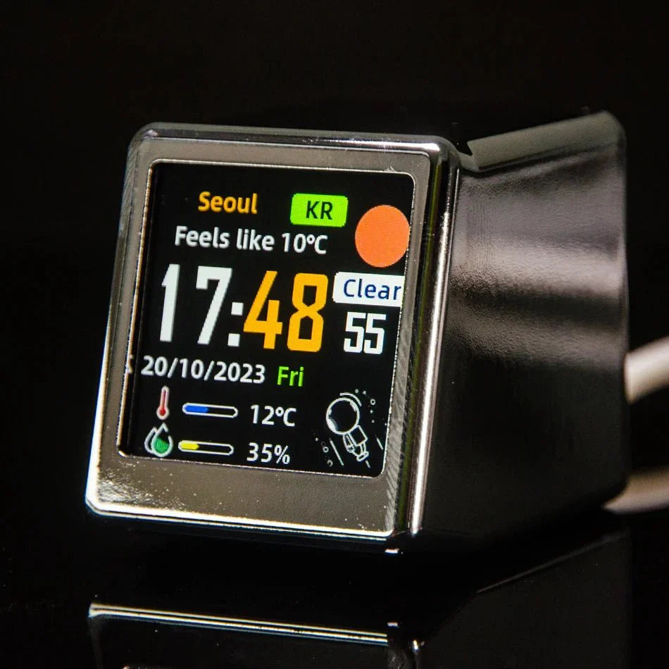 Mini Smart WIFI Multifunktion Klocka i Stilig Plast